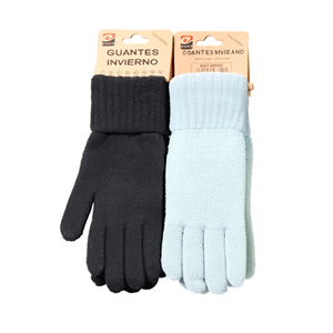 Guanti touchscreen con motivo a mais e punta quadrata, confezione da 12, per l'inverno - Product Image 1