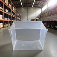 Nouveaux sacs de protection de palettes en LDPE réutilisables et résistants à l'eau, sacs à fond carré personnalisables pour l'expédition et l'emballage machine