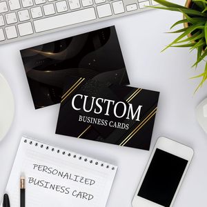 Biglietti da Visita Personalizzati 300gsm Carta Opaca Patinata Rame Impermeabile Stampa Fronte-Retro 35x2 Pollici Logo/Testo/Codice QR Personalizzabile - Product Image 6