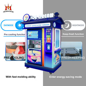 Machine à crème glacée commerciale à 3 saveurs-<span class=keywords><strong>24h</strong></span> sans surveillance, nettoyage automatique, distributeur automatique de collations à haut ROI pour la crème glacée - Product Image 5