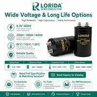 LORIDA Shenzhen ODM/OEM 250V 2200UF tailles universel Rohs vis Terminal série aluminium Sh condensateur électrolytique