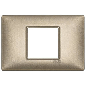 Plaque centrale Vimar en bronze métallique 12,7x9,3 cm pour interrupteur mural - Product Image 1