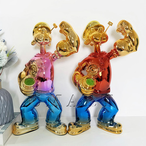 Precio al por Mayor, Decoración para el Hogar con Diseño <span class=keywords><strong>de</strong></span> Popeye, Resina <span class=keywords><strong>de</strong></span> Fibra <span class=keywords><strong>de</strong></span> Vidrio para Esculturas Artísticas, Nuevo Producto - Product Image 6