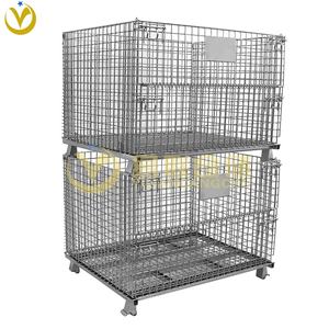YiLian-Lourd Pliable Pliable 1000kg Capacité En Acier Galvanisé Protection Contre La Corrosion Entrepôt Gabion <span class=keywords><strong>Cage</strong></span> De Stockage ODM - Product Image 1