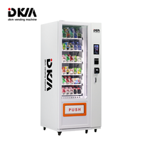 Distributeur Automatique DKM Personnalisé Combo Boissons Canettes Bouteilles et Snacks Machine Distributrice 2024