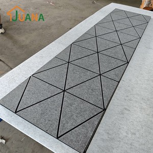 Panneau mural acoustique <span class=keywords><strong>anti</strong></span>-moisissure et résistant à l'<span class=keywords><strong>humidité</strong></span>, panneau acoustique en fibre de polyester, couleur beige, pour l'<span class=keywords><strong>intérieur</strong></span> des bibliothèques scolaires - Product Image 6