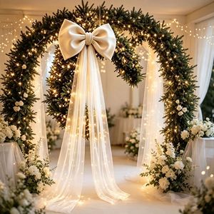 Décoration géante en gaze pour arche de <span class=keywords><strong>mariage</strong></span>, arrangement floral pour <span class=keywords><strong>voiture</strong></span> de <span class=keywords><strong>mariage</strong></span>, arrangement de scène extérieure - Product Image 4