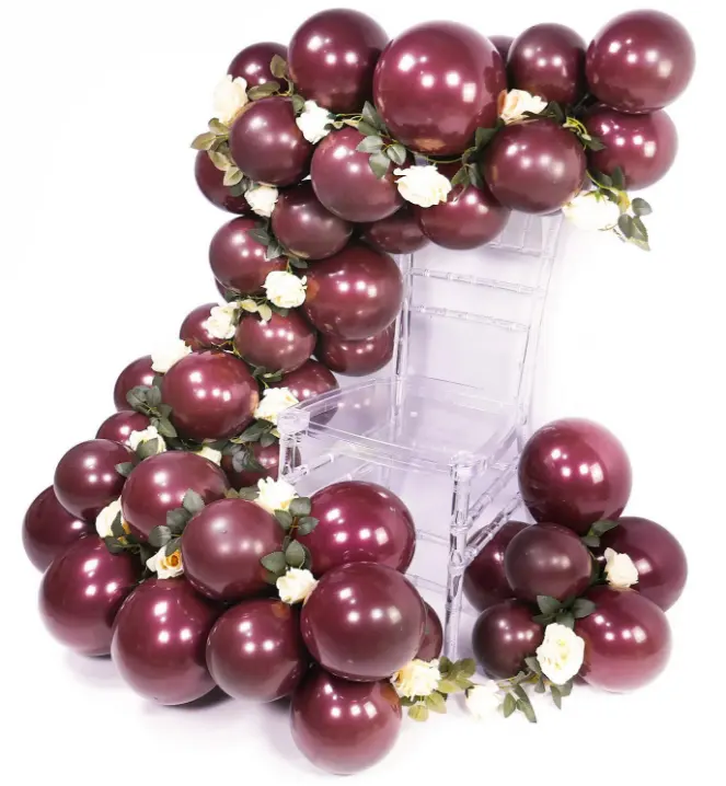 Palloncino Arco Ghirlanda di Kit di Vino Rosso Palloncini Decorazioni Del Partito per la Cerimonia Nuziale