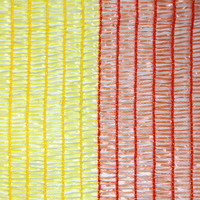 Filets en plastique HDPE orange/jaune Clôture de sécurité Maille de barrière d'avertissement routier