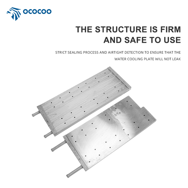 OCOCOO M20S Aluminum Microchannel Water Cooling Plate Dual-Port Liquid Cold Plate for AI Server Medical Laser Industrial Cooling