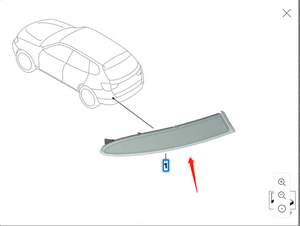 OEM banda riflettente rossa 63147338808 paraurti posteriore destro per <span class=keywords><strong>BMW</strong></span> 4 serie F26 - Product Image 3