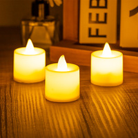 Petites Bougies Chauffe-Plat LED Électriques Blanc Chaud, sur Piles, Sans Flamme, pour Décoration de Table Pâques Noël Mariage et Fêtes