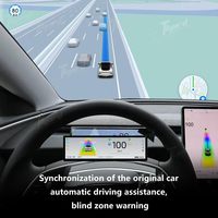 8.8in Carplay Android Auto Bluetooth WiFi USB Navigation Écran tactile IPS HUD Affichage tête haute pour Tesla Model Y Juniper 2025 2026