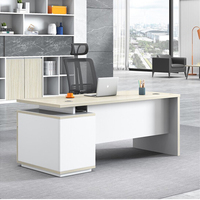 Escritorio de oficina ejecutivo moderno hecho de madera para el personal, estación de trabajo, muebles, casas, mesa de ordenador, escritorio de oficina básico