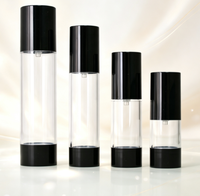 Flacon cosmétique en plastique acrylique rechargeable de 15 ml, 30 ml, 50 ml, 100 ml, flacon pompe sans air pour fond de teint, lotion, sérum