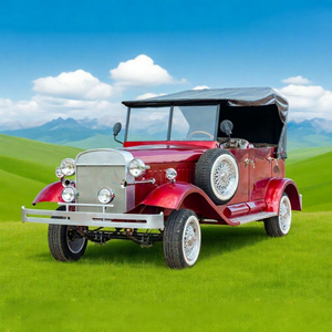 ZOWN Classic Retro Electric Vintage Car <b>2</b> <b>Passengers</b> <b>2</b>-Year Warranty Customized Color Size Brand-new Iron Frame Sightseeing - Product Image 1