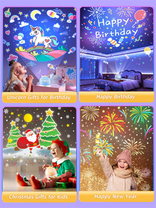 6 phim 6 chế độ chiếu sáng phòng trẻ em vườn ươm ánh sáng kỳ lân ánh sáng ban đêm chiếu bé mẫu giáo trẻ em tiếng ồn trắng máy - Product Image 5