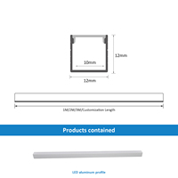 Perfil de Aluminio LED 1212 Plateado Serie 6000 Anodizado Sistema de Iluminación Lineal de Oficina de Alta Calidad