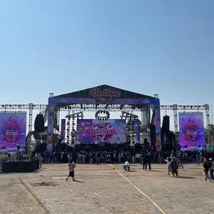 Tela LED para palco de eventos, sistema de parede de vídeo LED pronto para uso P2.9 P3.9 P4.8 para aluguel de eventos, painel LED para concerto