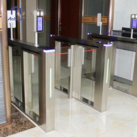 Ankuai AKT328 Tourniquet de vitesse Barrière pivotante Bras optique RFID Lecteur de codes à barres QR pour l'entrée du bureau