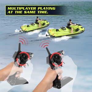 AiJH Rc barco Control remoto lancha eléctrica modelo <span class=keywords><strong>de</strong></span> alta velocidad 2,4G agua Rc lancha motora Juguetes - Product Image 2