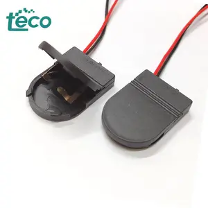 3V CR2032 battery box LIR2032 battery holder 1 section 2032 button strap with switch flip cover battery box