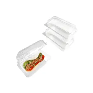 Einweg-umwelt freundliche Lebensmittel verpackung Klapp box zum Mitnehmen 250 ml Clamshell-Behälter
