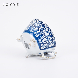 Joyye Hand Painting Three <strong>Footed</strong> <strong>Mug</strong> for Tea Flower Dinner Set 250ml Porcelain Tea Cup <strong>Mug</strong> Gold Speckle on Handle - Product Image 3