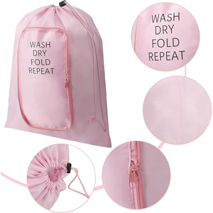 <span class=keywords><strong>Bolsa</strong></span> de Lavandería Plegable con Cordón, para Lavar, Secar, Plegar y Repetir, de Poliéster Estampado, Portátil, para Guardar <span class=keywords><strong>Ropa</strong></span> <span class=keywords><strong>Sucia</strong></span> de Viaje - Product Image 3