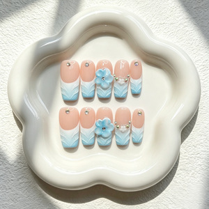 Juego <span class=keywords><strong>de</strong></span> 10 <span class=keywords><strong>Uñas</strong></span> <span class=keywords><strong>Postizas</strong></span> Cuadradas Hechas a Mano con Cobertura Total <span class=keywords><strong>para</strong></span> <span class=keywords><strong>Niñas</strong></span>, Diseño <span class=keywords><strong>de</strong></span> Ataúd, <span class=keywords><strong>Uñas</strong></span> <span class=keywords><strong>Postizas</strong></span> a Presión - Product Image 4
