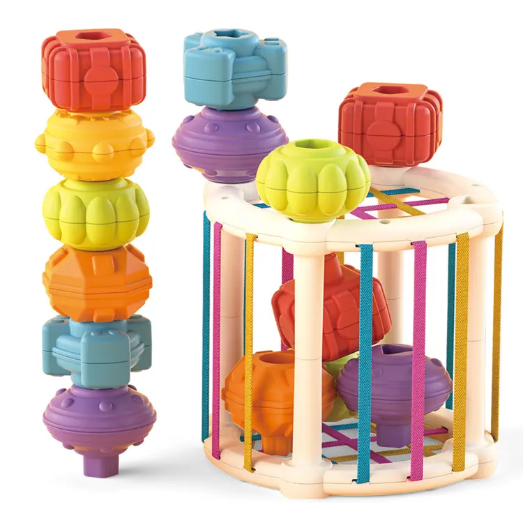 Multifunctional shapes sorter game toy activity cube educational shape matching musical toy