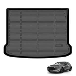 Alfombrillas para maletero de coche de ajuste personalizado 3D Tpe Premium, alfombrilla para equipaje con forro de carga para Mazda3 <span class=keywords><strong>Hatchback</strong></span> 2019-2024 BP, alfombrillas interiores - Product Image 1