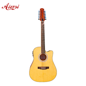 <span class=keywords><strong>Precio</strong></span> de Mayoreo <span class=keywords><strong>Guitarra</strong></span> Electroacústica Aiersi de <span class=keywords><strong>12</strong></span> <span class=keywords><strong>Cuerdas</strong></span> 41 Pulgadas Dreadnought Color Blanco con Logo Personalizado Instrumento de Cuerda Folclórico - Product Image 5