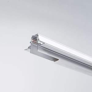 Système d'éclairage sur rail à aimant LED intérieur moderne 48V plastique basse tension + accessoires et connecteurs de rail en cuivre - Product Image 2