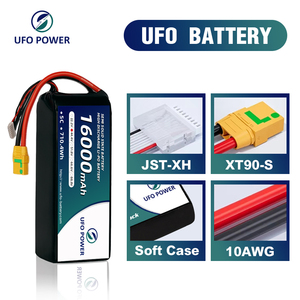 UFO POWER Drone Pili 12S 5C 44.4V 16000mAh 710.4Wh 300Wh/kg Yarı Katı Hal LiNiMnCoO2 500 Döngülü Drone'lar ve Robotlar için - Product Image 3