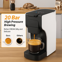Machine à café professionnelle 3-en-1 à capsules ESE, expresso commercial avec écran tactile, électrique, en plastique