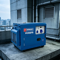 Générateur diesel silencieux Yuchai YC5GFS-3 5KW, générateur d'énergie portable insonorisé pour la maison et le chantier