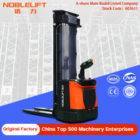 Chariot élévateur électrique NOBLELIFT 1,5 tonne 2 tonnes, levée 5,5 m, transpalette, opération debout, batterie plomb-acide, pneus polyuréthane
