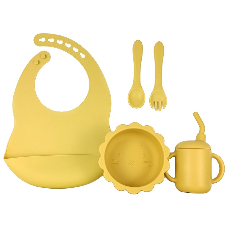 4pc Silicone Baby Dinnerware Set Bowl