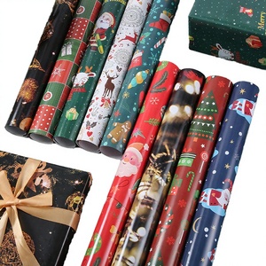 Luxury Coated Christmas Gift <b>Wrapping</b> <b>Paper</b> with Offset Printing Recyclable - Product Image 4