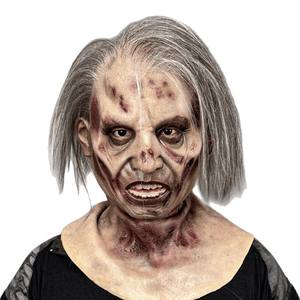 Masque de fantôme en silicone ultra-réaliste à cheveux longs personnalisé, masque de cosplay, masque de simulation, accessoire de maquillage - Product Image 1