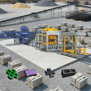 Hongfan <strong>QT8</strong>-15 Eco Cement Automatic Hydraulic Bricks <strong>Block</strong> Making Machine <strong>Concrete</strong> <strong>Block</strong> Machine <strong>Plant</strong> for Sales - Product Image 2