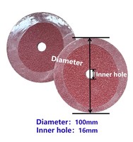 Disque à fibres en oxyde d'aluminium 115 mm (4,5 pouces) à trous croisés pour le meulage de l'acier au carbone et l'élimination des soudures