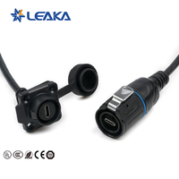 Longueur personnalisée 0.5M/1M IP67 Étanche Type C Câble d'extension de données USB Aviation Plug Stable DC pour Signal Connecteurs Produit