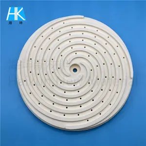 Piastra elettronica a forma di bobina di zanzara ad alta precisione 99 allumina in ceramica disco