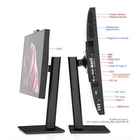 Ordinateur de bureau tout-en-un à écran large de 24/27 pouces, processeur Core I7, 2560*1080 QHD, SSD+HDD, carte graphique intégrée, 32 Go de VRAM, haute performance