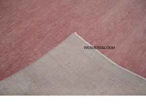 Tapis d'intérieur Oushak rose blush, tapis en laine tissé à la main, tapis minimaliste, décoration de salon, chambre à coucher ou bureau, tapis rose uni - Product Image 3