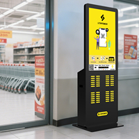 Borne de location de Powerbank Lita avec lecteur de carte, distributeur automatique de batteries externes avec POS et certifications CE/FCC/ROHS