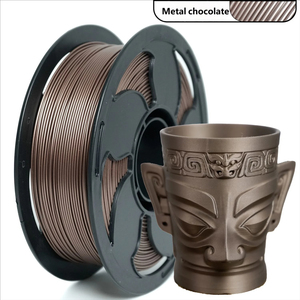 Metal Silk PLA PETG 1.75mm 1kg 2.2lbs <b>3D</b> <b>Printer</b> <b>Filament</b> <b>Plastic</b> Spool Metal Color - Product Image 2