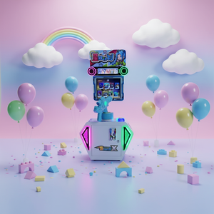 Machine de jeu d'arcade musicale pour enfants à monnayeur, simulateur LCD haute définition, construction en fer et plastique, prise en charge de l'anglais - Product Image 4